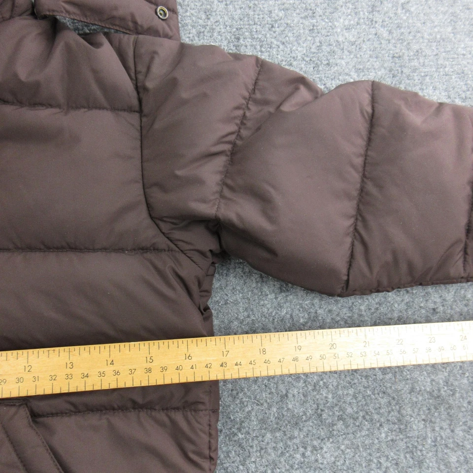 Polo Ralph Lauren Jacket Boys 5 Brown Tan Hooded Down Puffer Coat Winter Warm - Image 4 of 4