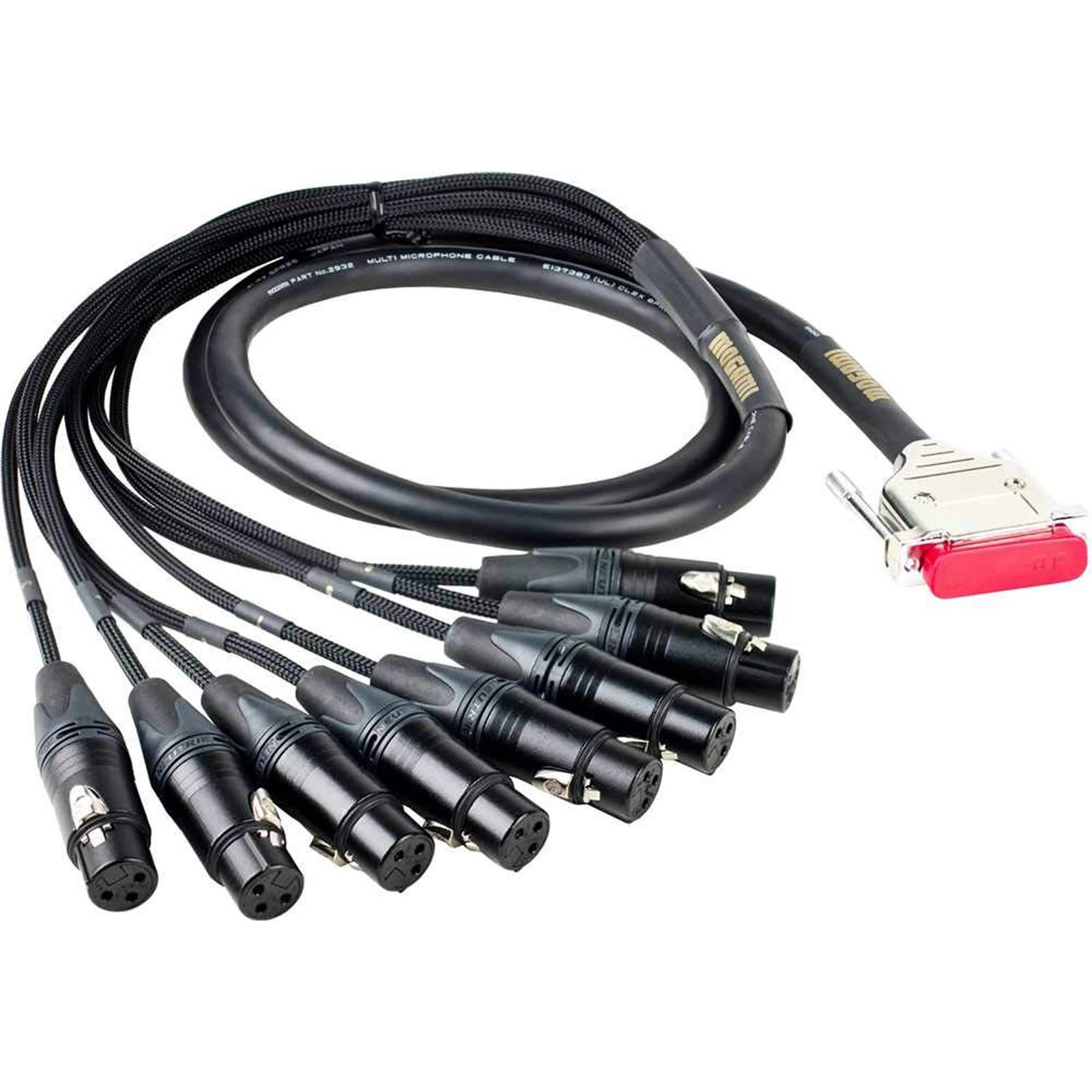 Mogami Gold DB25-XLR Female-специальный кабель длиной 3 фута, 8-канальный кабель DB25-XLR Female, длиной 3 фута