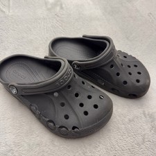 Crocs Clogs Youth J1 Black Baya Slip On Water Friendly Breathable Comfort Shoes