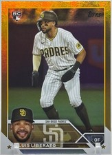 2023 Topps Series 2 Luis Liberato RC Gold Foil Parallel #659 San Diego Padres