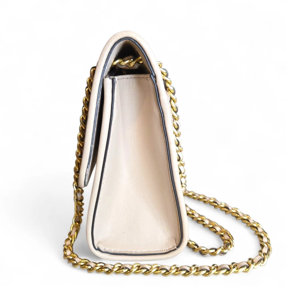 Tory Burch Fleming Quilted And Studded Leather Chain Strap Crossbody Handbag - Image 3 of 4