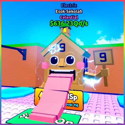 #ad Esok Sekolah Electric ⚡️ 636.23Qd s ✅ Escape Tsunami for Brainrots 🌊 ROBLOX $0.99