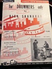 Old Stock For Drummers Only Dick Shanahan Drum Jazz Practice Patterns Book