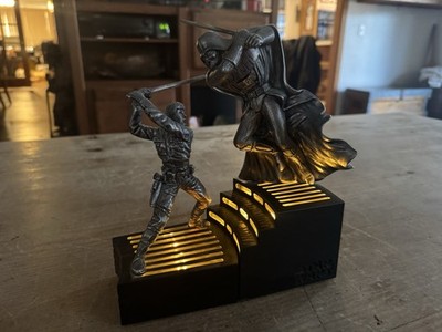 Star Wars: Darth Vader & Luke Skywalker working light up Statues 1995 Applause