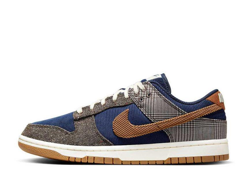 NIKE Men 8.0US Dunk Low Prm Midnight Navy And Baroque Brown Fq8746-410