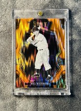 Bill Mazeroski 2023 Select Baseball Orange Shock SSP Prizm Parallel