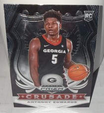 Anthony Edwards 2020-21 Panini Prizm Draft Picks Crusade #81 Silver Prizm (RC)