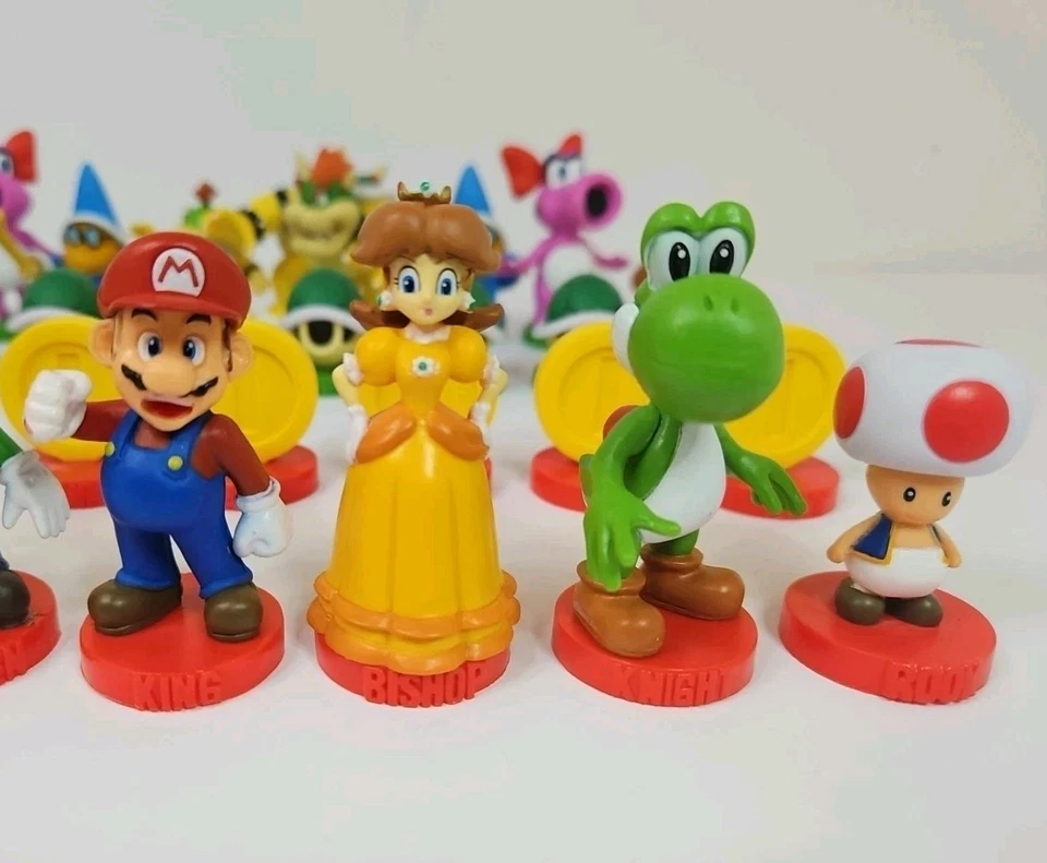 2009 Super Mario Chess Set Board Game Complete 32 Piece Set Pieces Only - Image 4 of 4