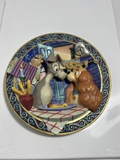 DISNEY 3d plate lady and the tramp  a beautiful bella notte LE ID#x29