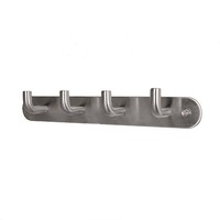 Wandgarderobe 4Er Hakenleiste Garderobenleiste Handtuchhalter Edelstahl Haken