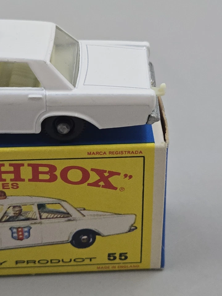 Vintage 1966 Matchbox Lesney #55 Ford Galaxie In Original Box And In Mint... - Image 3 of 4