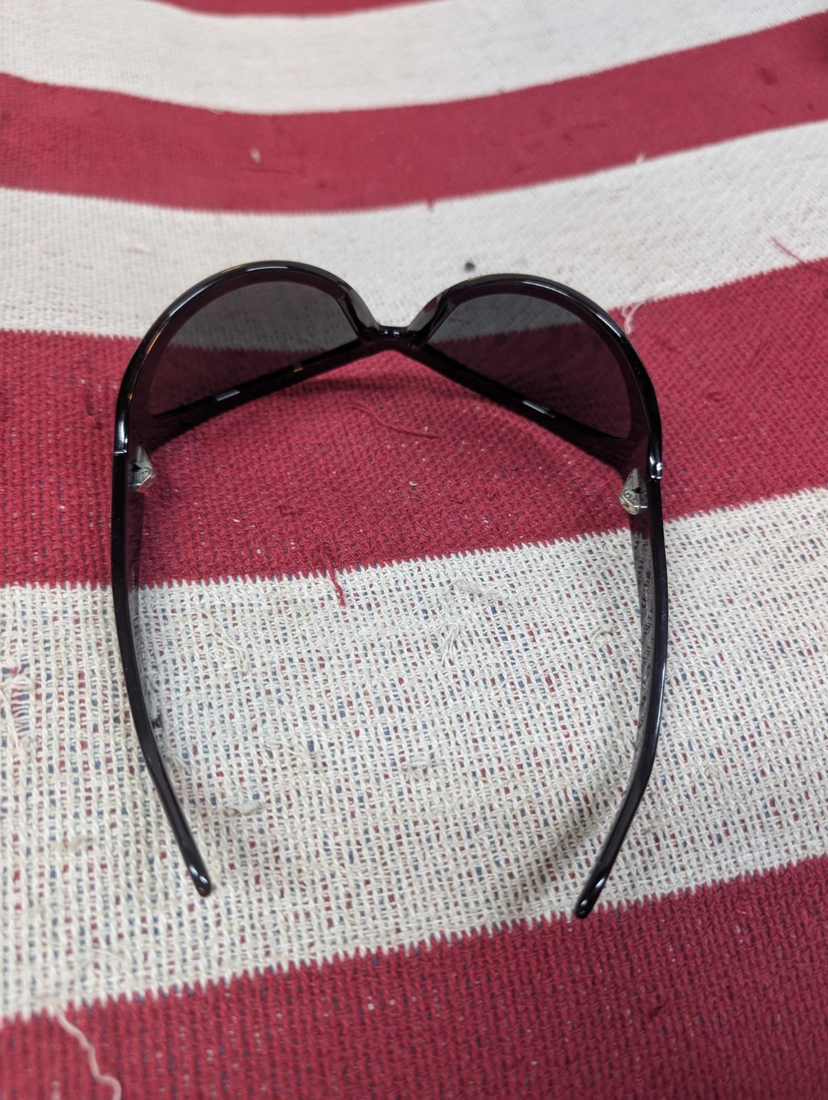 Occhiali da sole Yves Saint Laurent YSL 6118 S nero lucido 67 mm occhio di gatto