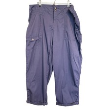Time and Tru High Rise Cargo Capri Pants 14 Outdoors Summer Timeless Casual