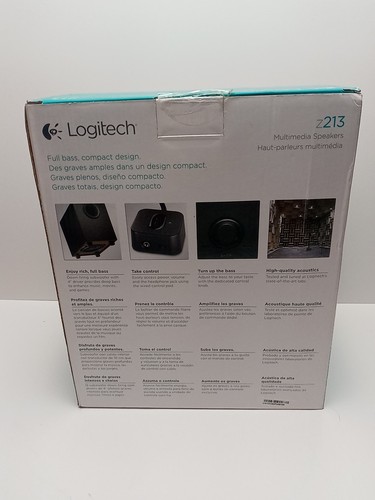Logitech Multimedia 2.1 Speakers + Subwoofer Z213 NEW SEALED 2014 Version Rare - 第 2/13 張圖片