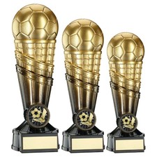 Heavyweight Football Trophy Award Gold & Black 3 Sizes Free Engraving FP13-TD