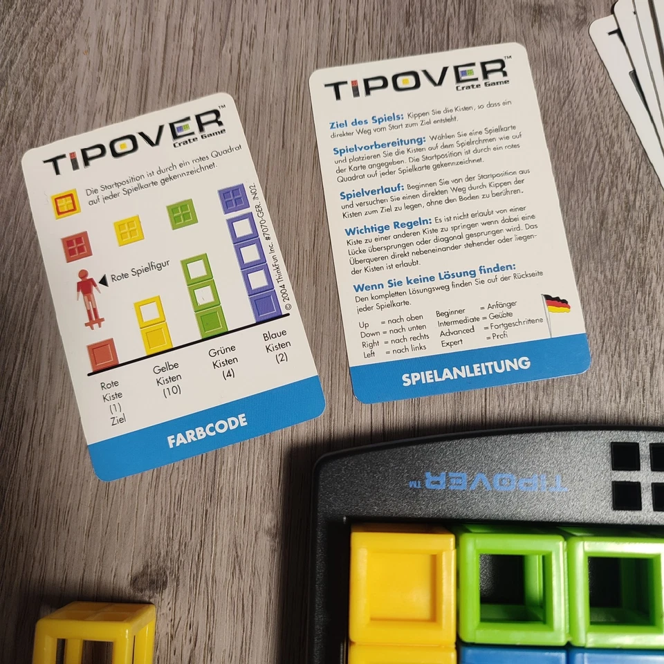 Thinkfun TIPOVER Spiel Gesellschaftsspiel Denkspiel Logik Brettspiel Game - Bild 3 von 4