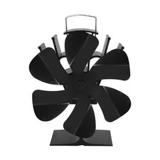 Domestic Heat Powered Stove Fan Small Black 6 Thermal Power