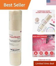 Wash-Away Water Soluble Stabilizer for Embroidery - 9 inch x 25 Yard Roll, Fa...