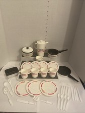 Vtg Chilton-Globe Kids Play Tea Floral Dish set