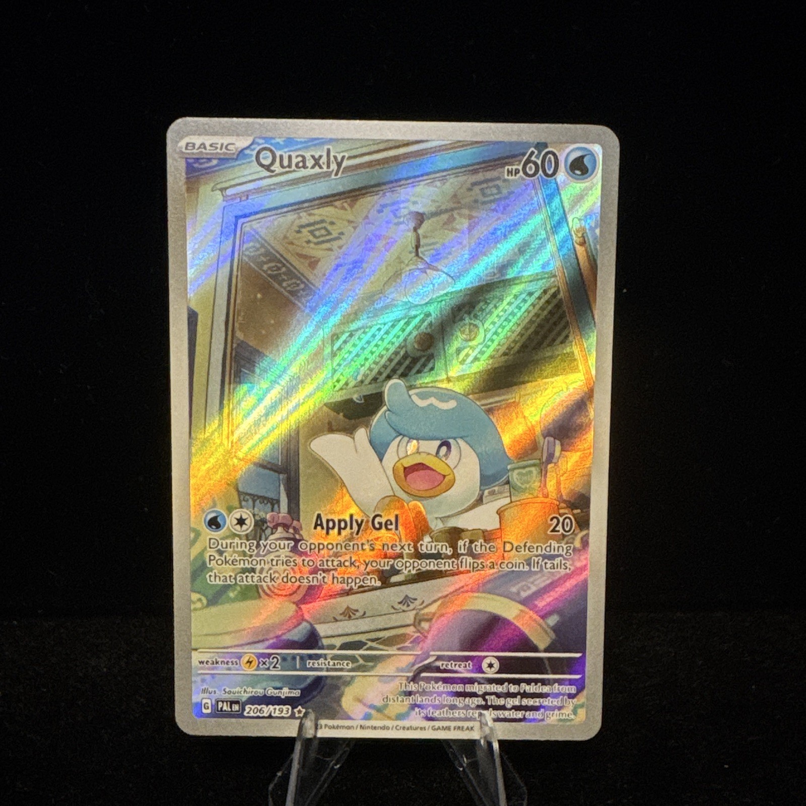 The Pokemon Company Quaxly 206/193 SV02 Paldea Evolved Holo IR 60HP Eng 2023