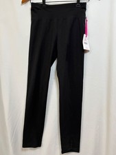 Justice Girls Black Full Length Legging Cotton Blend Logo Many sizes New