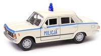 Welly Fiat 125P Milicja Police Ivory MaßStab 1:34 1:39 4,5 Zoll Diecast Auto