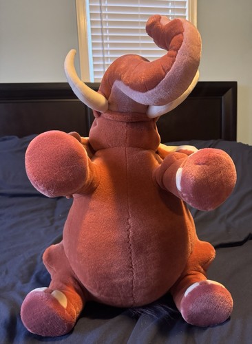 Vintage Disney Tarzan Tantor Elephant Mattel 1999 26" Jumbo Plush Brown Pink Tag - Picture 5 of 8