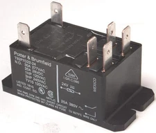 1pc Power Relay, DPST-NO, 12 VDC, 30 A, T92 Series, Panel Mount, Non Latchi