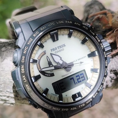 CASIO PRO TREK PRW-61LD-5JF Climber Solar Radio Men Watch dark