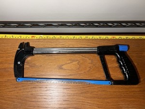 CRAFTSMAN 12” Hack Saw 9-36133, USA Vtg Steel Tool Black Silver Blue
