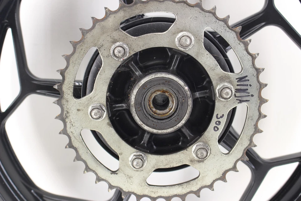 Kawasaki Ninja 300 Ex300 2016 OEM rueda trasera cubo piñón recto Foto 2 de 4