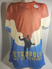 Superman City Flying Adult Double Sided Metropolis XL Shirt 