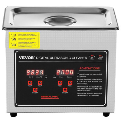Ultrasonic Cleaner with Digital Timer & Heater - Professional Ultra Sonic Jewelr