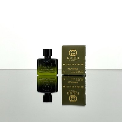 Gucci Guilty ABSOLU DE PARFUM for Men 5ml-0.16oz Parfum Splash MINI Size (C57