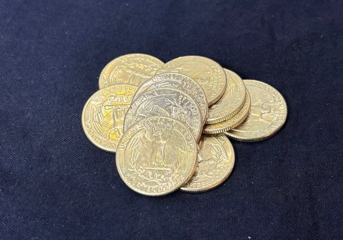 90% Silver BU 1963 Washington Quarters 10 Coins