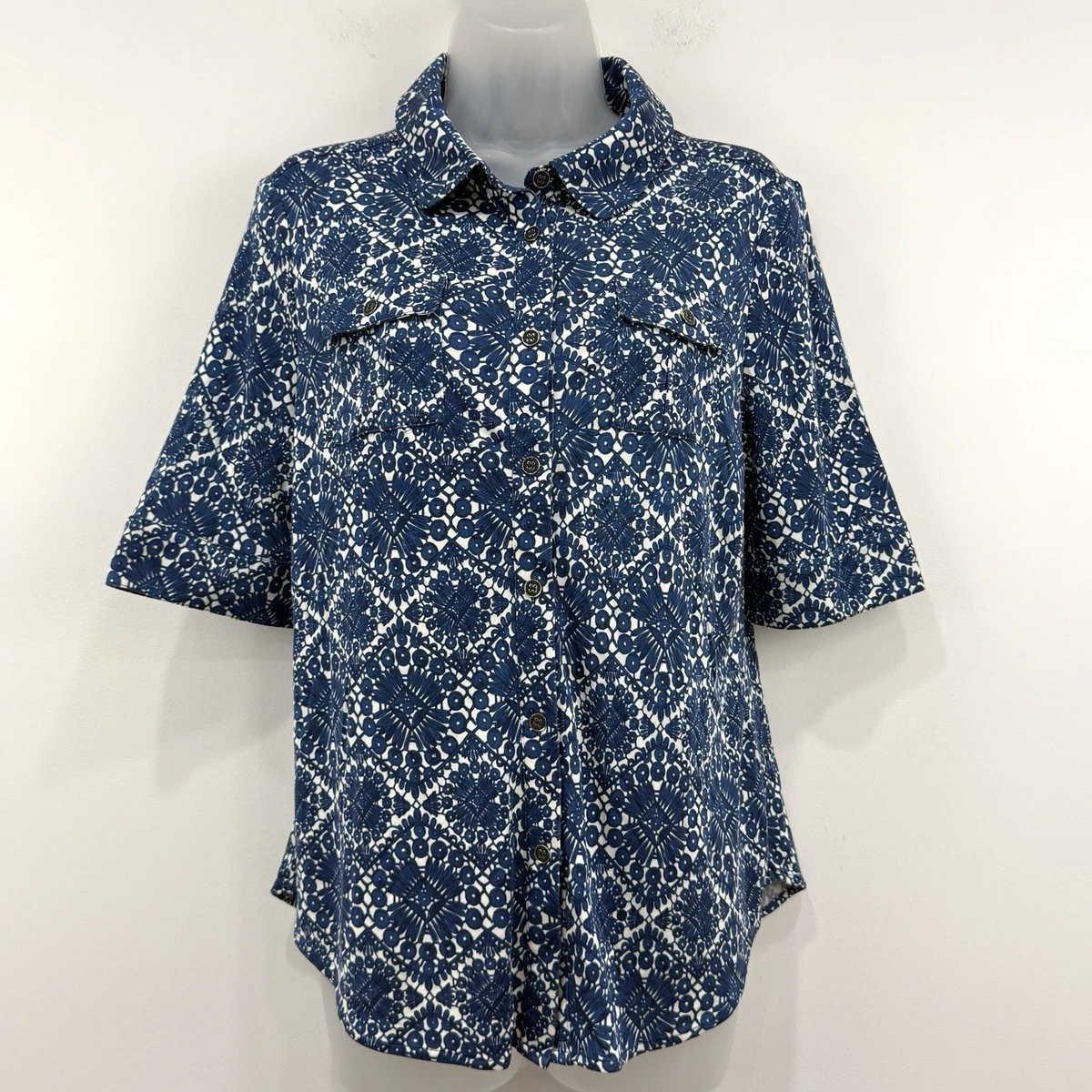 Tory Burch Silk Blue Tops for Women for sale | eBay