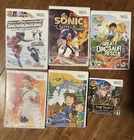 Nintendo Wii Game Lot Sonic Secret Rings Snowboarding Dinosaur Rescue Manual