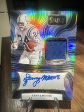 2024 Panini Select - Signature Memorabilia Lenny Moore #SM-LME Silver Prizm /199