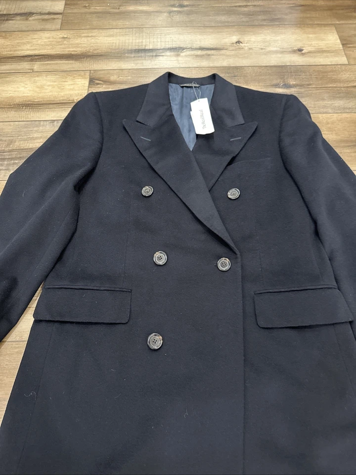 Linea Sartoria Corneliana Overcoat-pure Cashmere-52 R-Black-Italy-EC - Image 2 of 4