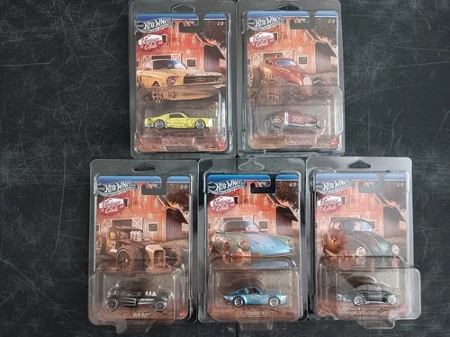*FREE* SHIP* 1968 VINTAGE CLUB 5-PK Hot Wheels Silver Series + PROTECTIVE CASES