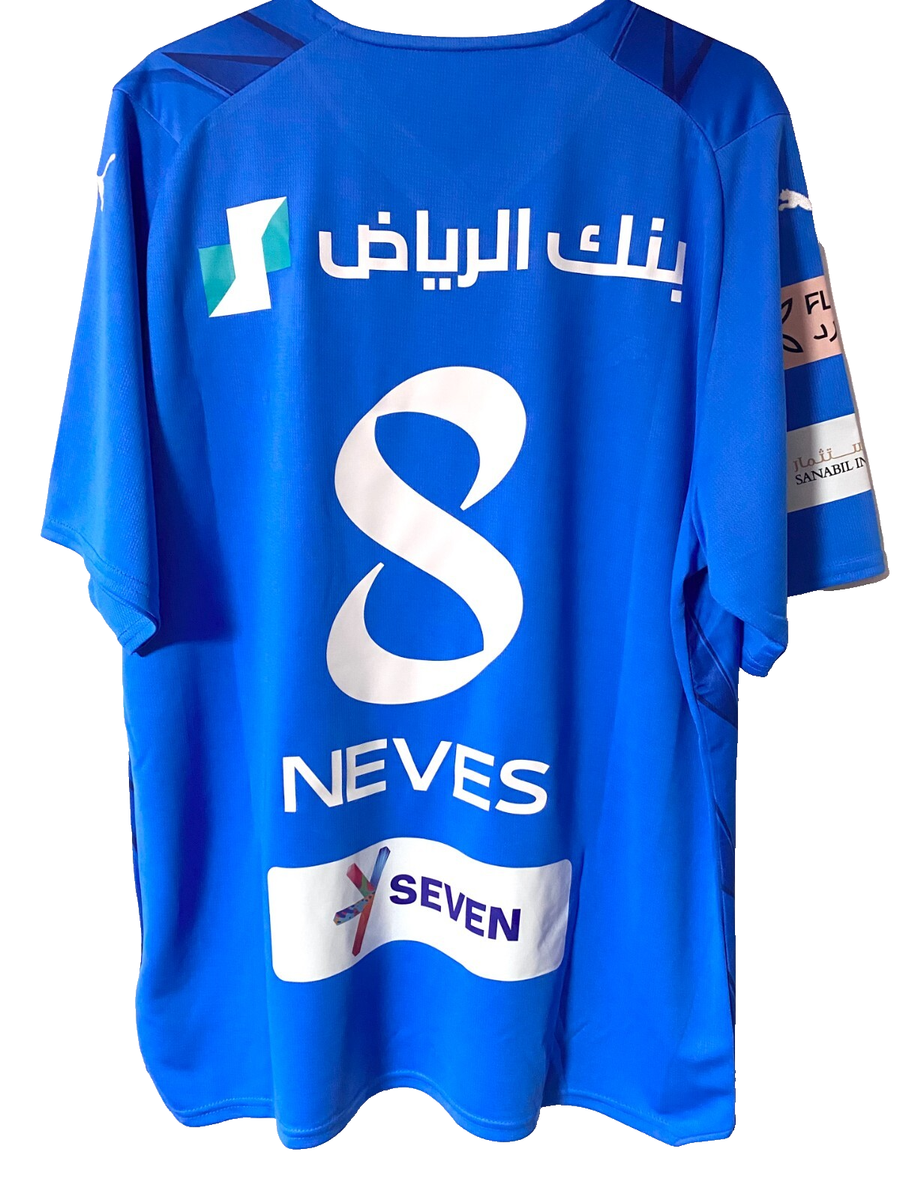 BNWT* 23/24 Saudi League Al-Hilal Player Issue Shirt #8 Neves Size