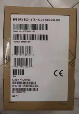 New N9X91A HPE MSA 2050 841500-001 2.5  1.6TB SSD SAS 12G MU Solid State Drive