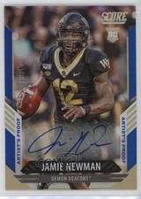 2021 Score Rookies Artist's Proof Signatures 4/35 Jamie Newman #307 Auto 0nr3