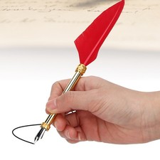 Vintage Simple Style Calligraphic Feather Pen Kit Student Pen Gift Box For