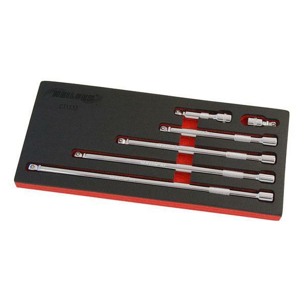 6PC 3/8IN DR EXTENSION BAR SET 38 75 150 200 250 300mm Long - Image 5