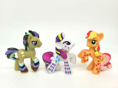 MLP 2014 My Little Pony Rainbow Pony Favorite Set Dr. Hooves Rarity Applejack 