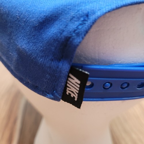 Nike Hat Cap Hat Child Blue Kids Adjustable Swoosh Spell Out Logo - Picture 5 of 10