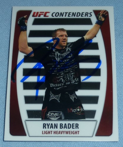 Ryan Bader Signed 2011 Topps UFC Title Shot Contenders Card #C-RB PSA/DNA COA - Picture 2 of 24