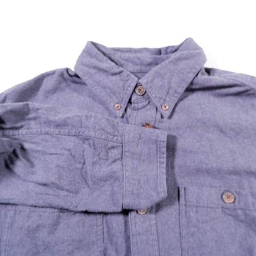 Duluth Trading Trim Fit blau Baumwolle BDC Langarm Herren Hemd L Large - Bild 3 von 8
