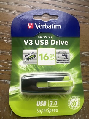 Verbatim Store n Go V3 3.0 Speed USB Drive 16GB NEW